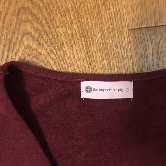 Soft Burgundy Dress - Picture 3 of 3